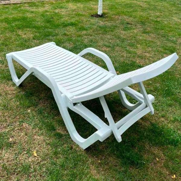Șezlong Hydro-S Woody Plastic / Plastic / White White photo 4
