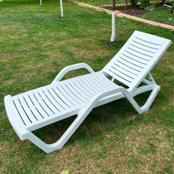 Șezlong Hydro-S Woody Plastic / Plastic / White White photo 5
