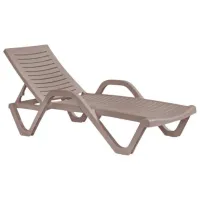 Шезлонг Hydro-S Woody Пластик / Пластик / Капучино Капучино