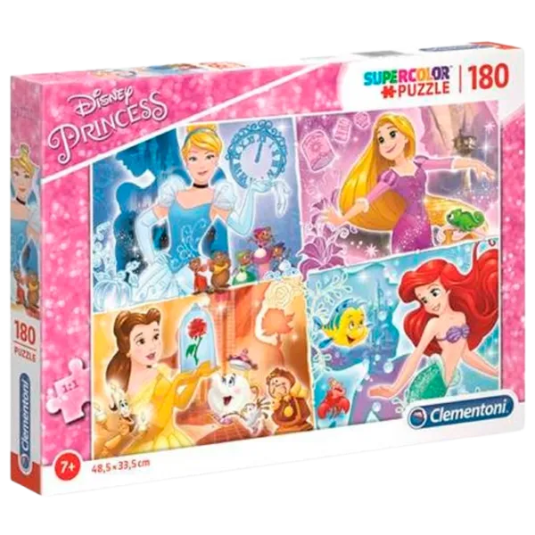 Puzzle Clementoni Princess 6+/ Количество деталей: 180 photo 2