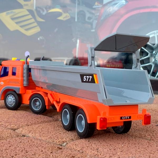 Грузовик Wenyi Tipping Wagon WY577B  / / Черный Оранжевый photo 5