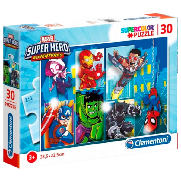 Puzzle Clementoni Super Hero 5+/ Количество деталей: 30 photo 1