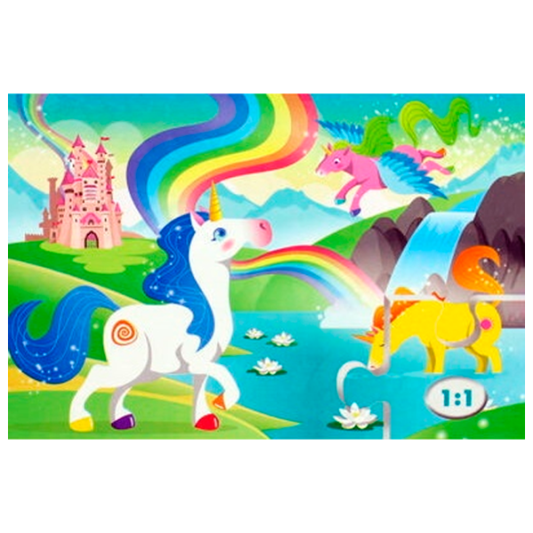 Puzzle Clementoni Unicorn 3+/ Количество деталей: 144 photo 1