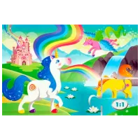 Puzzle Clementoni Unicorn 3+/ Количество деталей: 144