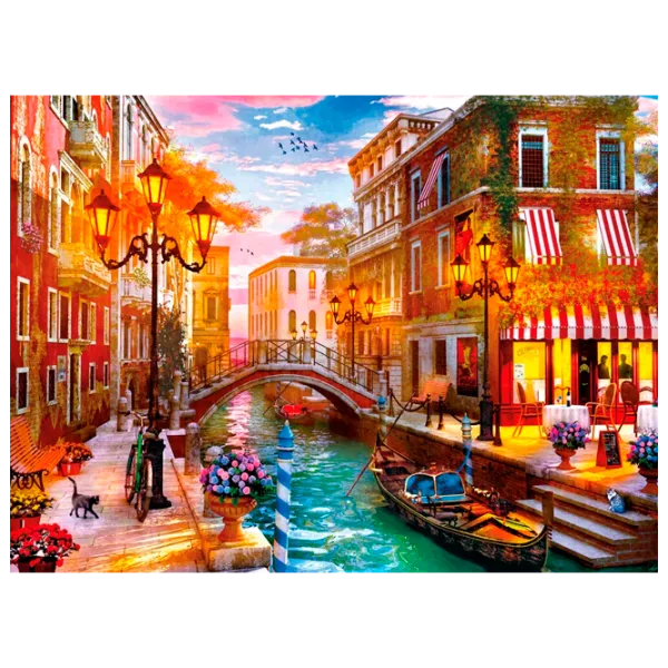 Puzzle Clementoni Sunset in Venice 14+/ Numărul de piese: 500 photo 1