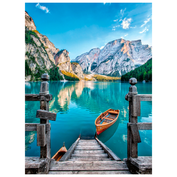 Puzzle Clementoni Braies Lake 14+/ Numărul de piese: 500 photo 1