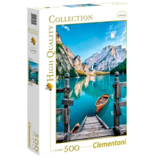 Puzzle Clementoni Braies Lake 14+/ Numărul de piese: 500 photo 2