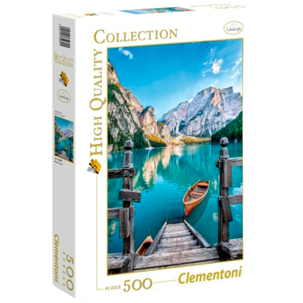 Puzzle Clementoni Braies Lake 14+/ Numărul de piese: 500 photo 2