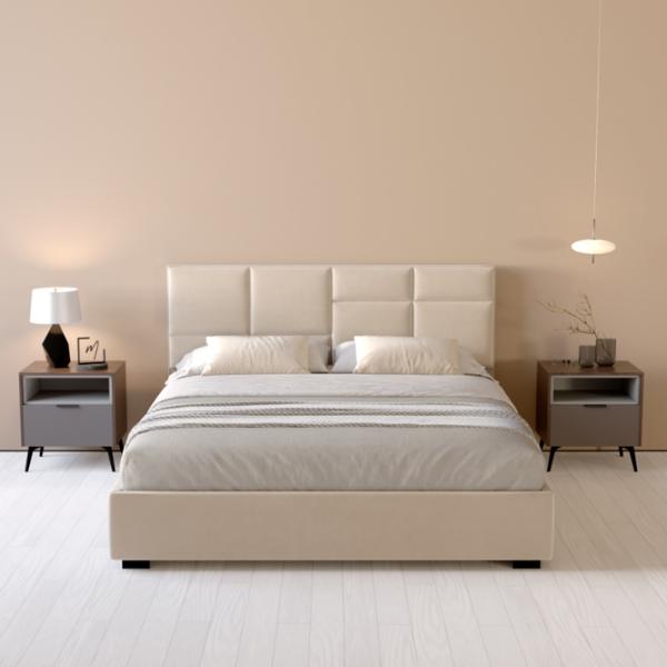 Кровать My-Style my-Tori 200 x 200 см / Фанера / Кремовый photo 6