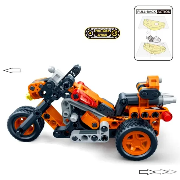 Конструктор BanBao Motorcycle Транспорт/ Оранжевый photo 3