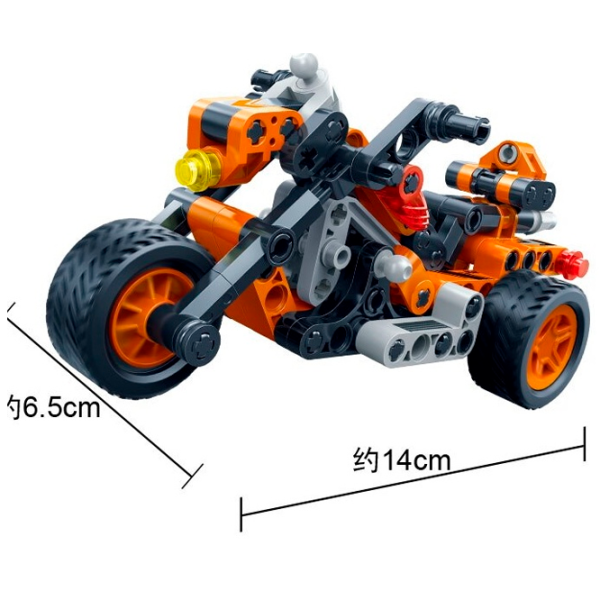 Конструктор BanBao Motorcycle Транспорт/ Оранжевый photo 4