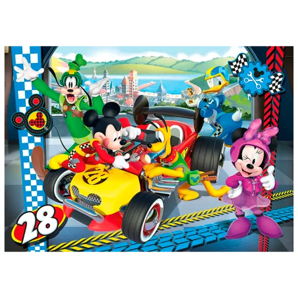 Puzzle Clementoni Mickey and the Roadster Racers 6+/ Numărul de piese: 104 photo 1