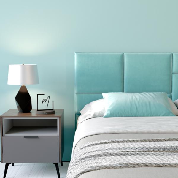 Кровать My-Style my-Tori 200 x 200 см / Фанера / Голубой photo 7