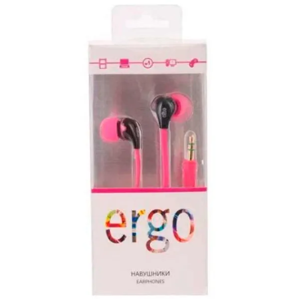 Наушники Ergo VT-101 Черный Розовый Проводная/ Персональный photo 2 Наушники Ergo VT-101 Черный Розовый Проводная/ Персональный photo 2