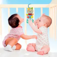 Jucărie zornăitoare pentru patuc Clementoni Lovely Soft Dog Rattle de la 3 luni photo 2