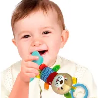 Jucărie zornăitoare pentru patuc Clementoni Lovely Soft Dog Rattle de la 3 luni photo 3