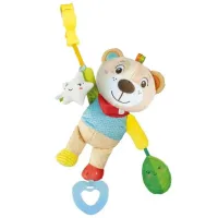 Jucarie zornaitoare pentru carucior Clementoni Easy-Peasy Soft Bear de la 3 luni