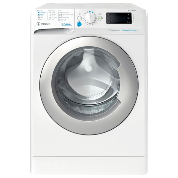 Mașină de spălat Indesit BWE 81496X WSV EE 8 kg / 1400 rpm / White photo 1