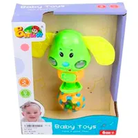 Jucarie zornaitoare pentru carucior Baby Toys Dog de la 3 luni