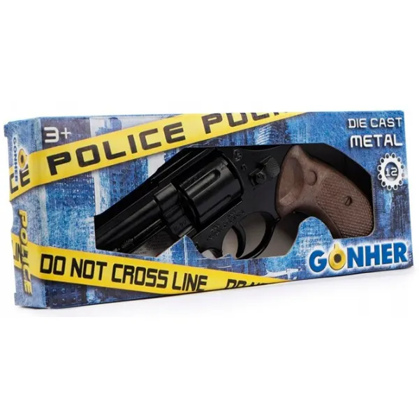 Pistol de jucărie Gonher Police 127/6 3+ / / Black photo 6 Pistol de jucărie Gonher Police 127/6 3+ / / Black photo 6