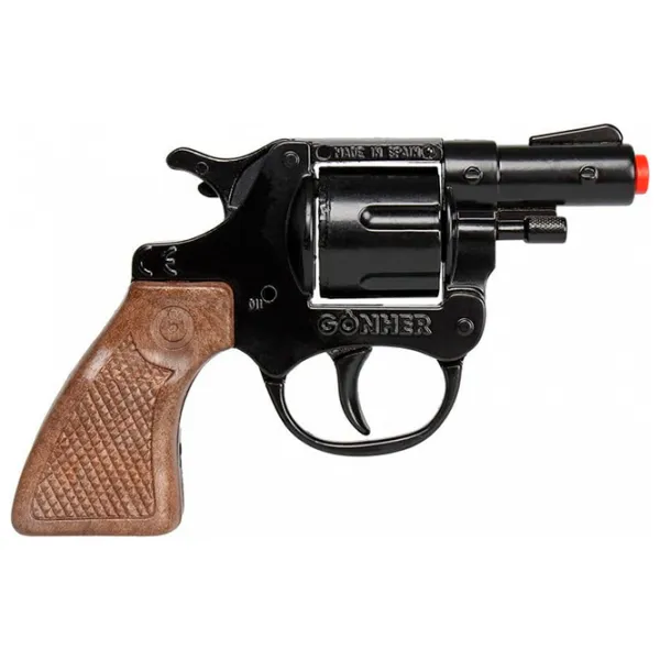 Pistol de jucărie Gonher Police 73/6 3+ / / Black photo 2 Pistol de jucărie Gonher Police 73/6 3+ / / Black photo 2
