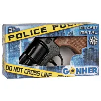 Pistol de jucărie Gonher Police 73/6 3+ / / Black photo 5