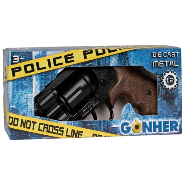 Pistol de jucărie Gonher Police 38/6 3+ / / Black photo 6 Pistol de jucărie Gonher Police 38/6 3+ / / Black photo 6