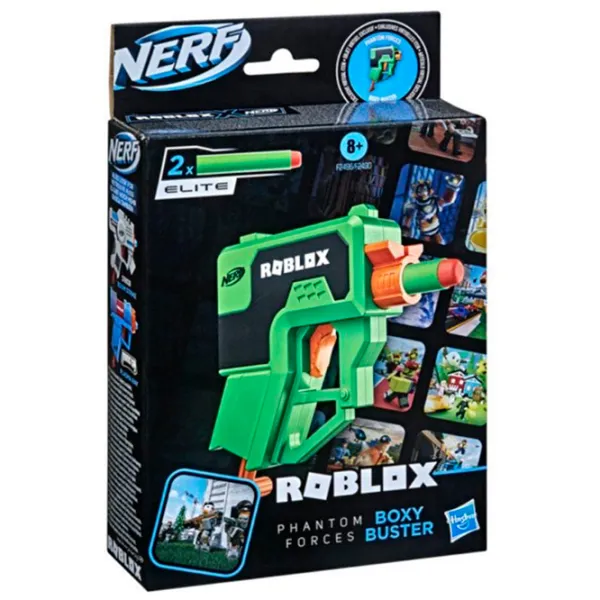 Blaster Hasbro Nerf Roblox F2496 6+ / Săgeți / Green photo 4 Blaster Hasbro Nerf Roblox F2496 6+ / Săgeți / Green photo 4