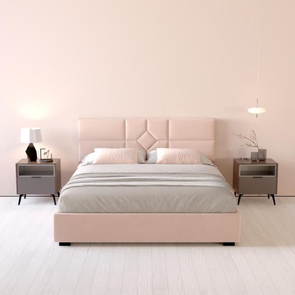 Кровать My-Style my-Tina 200 x 200 см / Фанера / Светло-розовый photo 4