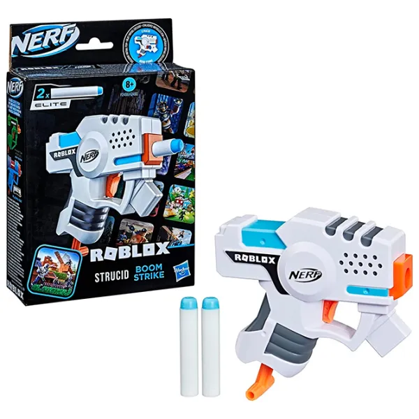 Бластер Hasbro Nerf Roblox F2498 8+ / Стрел / Белый photo 4 Бластер Hasbro Nerf Roblox F2498 8+ / Стрел / Белый photo 4
