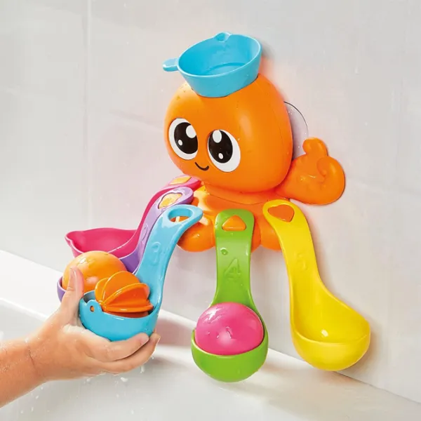 Jucării de baie Tomy 7in1 Bath Activity Octopus de la 1.5 ani photo 4