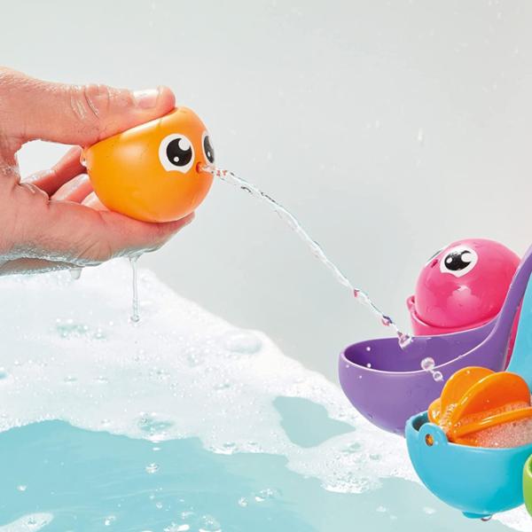 Jucării de baie Tomy 7in1 Bath Activity Octopus de la 1.5 ani photo 5