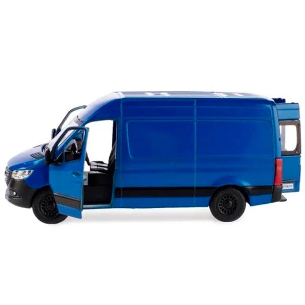 Машинка Kinsmart Mercedes-Benz Sprinter KT5426W  / / Серый Синий photo 3