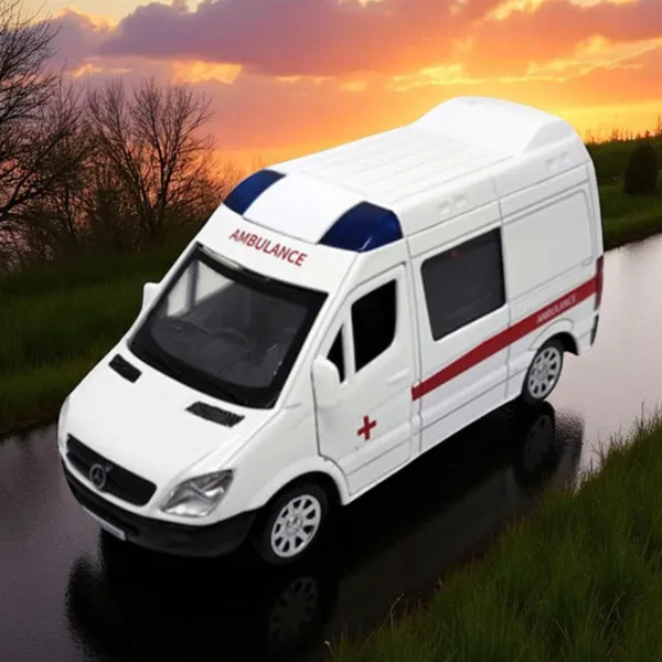 Mașină MSZ Mercedes-Benz Sprinter 26652  / / Red White photo 2