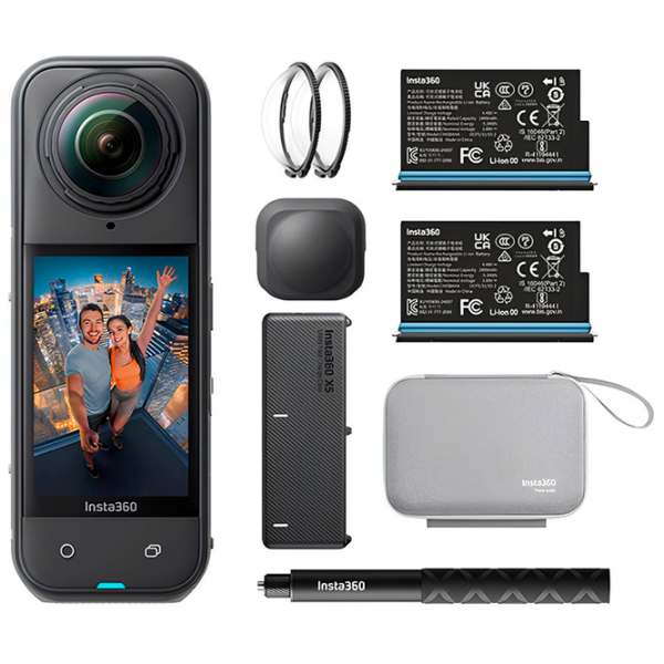 Cameră action Insta360 X5 Essentials Bundle 72 MP / 2400 mAh / Black photo 5
