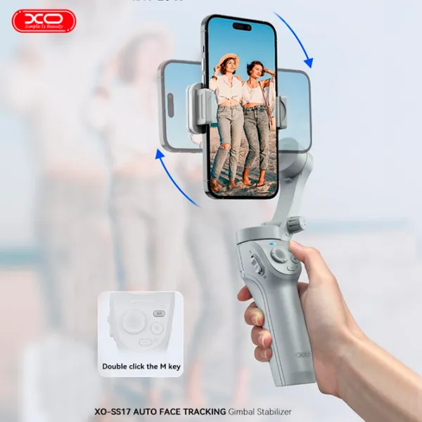 Stabilizator XO SS17 3-Axis Gimbal Bluetooth / White photo 4