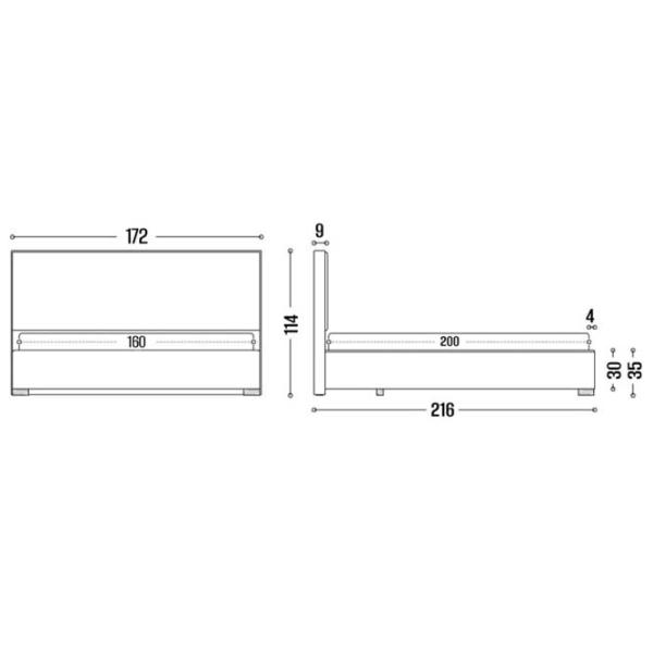Pat My-Style my-Ruby 180 x 200 cm / Placaj / Dark Brown photo 8