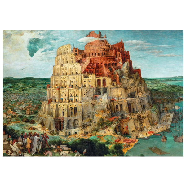 Puzzle Clementoni Bruegel The Tower of Babel 10+/ Numărul de piese: 1500 photo 1