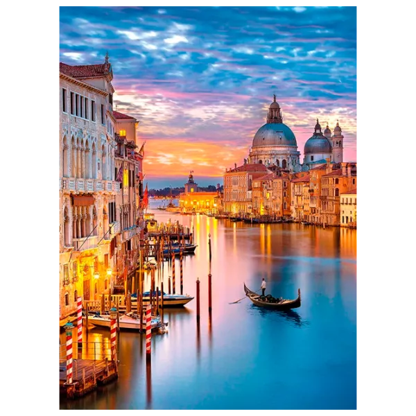 Puzzle Clementoni Lighting Venice 9+/ Numărul de piese: 500 photo 1