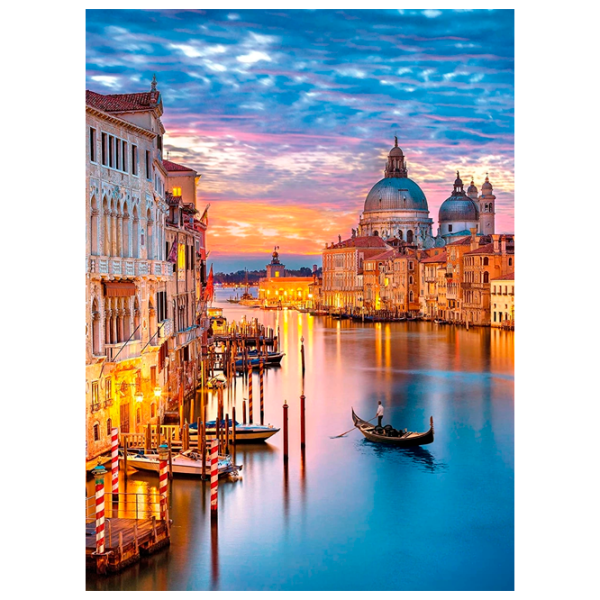 Puzzle Clementoni Lighting Venice 9+/ Numărul de piese: 500 photo 1