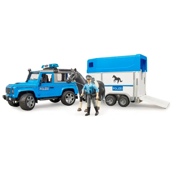 Mașină Bruder Land Rover   / / White Blue photo 2