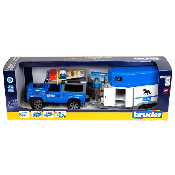 Mașină Bruder Land Rover   / / White Blue photo 4