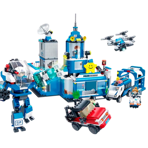 Constructor BanBao Poliție Clasic/ Blue photo 1