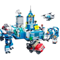 Constructor BanBao Poliție Clasic/ Blue