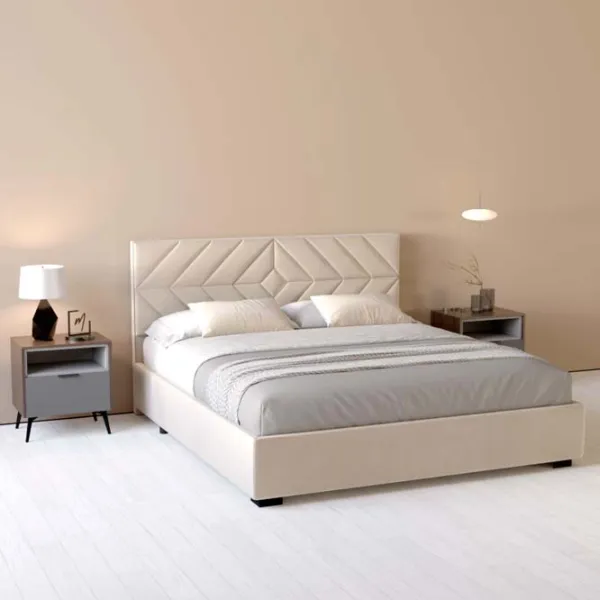 Кровать My-Style my-Ruby 200 x 200 см / Фанера / Кремовый photo 5