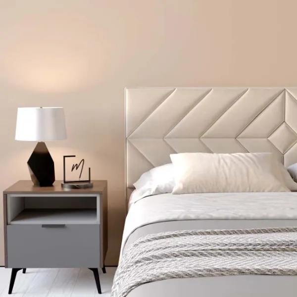 Кровать My-Style my-Ruby 200 x 200 см / Фанера / Кремовый photo 6