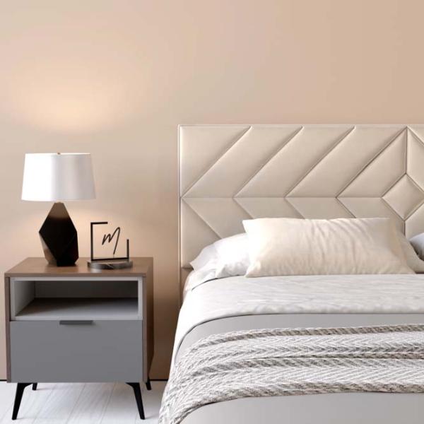 Кровать My-Style my-Ruby 200 x 200 см / Фанера / Кремовый photo 6