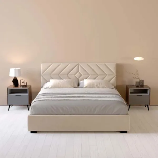 Кровать My-Style my-Ruby 200 x 200 см / Фанера / Кремовый photo 7