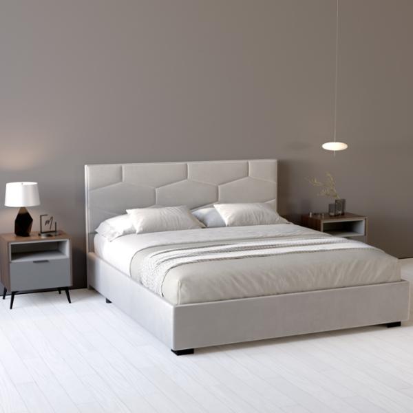 Кровать My-Style my-Leya 200 x 200 см / Фанера / Серый photo 5