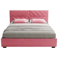 Кровать My-Style my-Ruby 200 x 200 см / Фанера / Розовый photo 2
